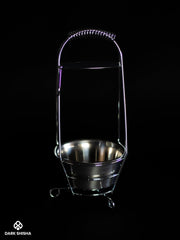 Portacarbone per Narghilè Aladin Piccolo | Acciaio Inossidabile Resistente - Darkshisha